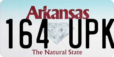 AR license plate 164UPK