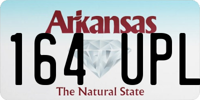 AR license plate 164UPL