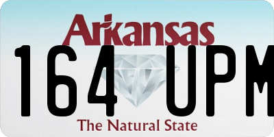 AR license plate 164UPM