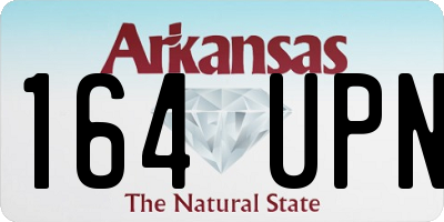 AR license plate 164UPN