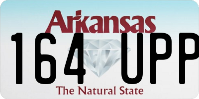 AR license plate 164UPP