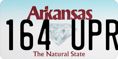 AR license plate 164UPR