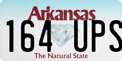 AR license plate 164UPS