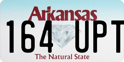 AR license plate 164UPT