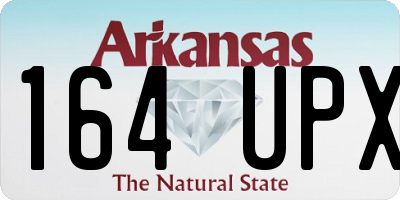 AR license plate 164UPX