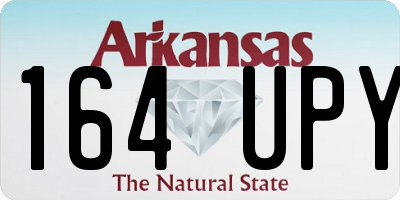 AR license plate 164UPY