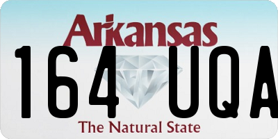 AR license plate 164UQA
