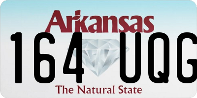 AR license plate 164UQG