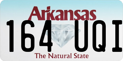 AR license plate 164UQI