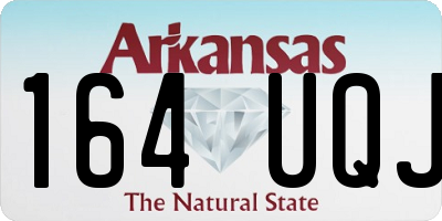AR license plate 164UQJ