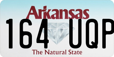 AR license plate 164UQP