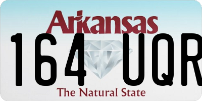 AR license plate 164UQR