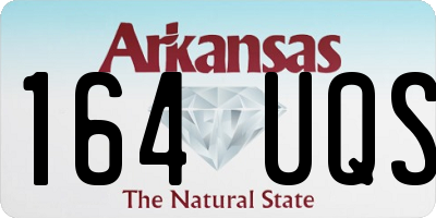 AR license plate 164UQS