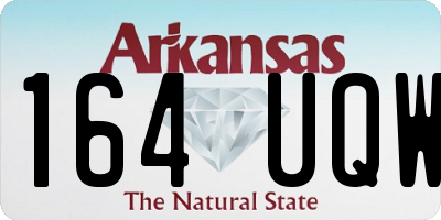 AR license plate 164UQW