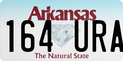 AR license plate 164URA
