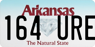 AR license plate 164URE