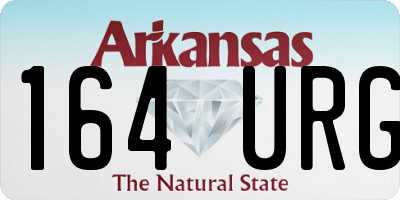 AR license plate 164URG