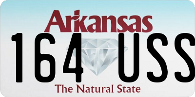 AR license plate 164USS