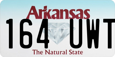 AR license plate 164UWT