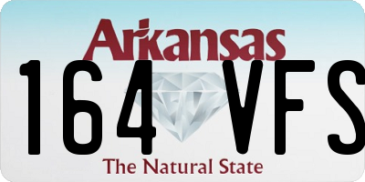 AR license plate 164VFS