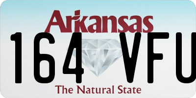 AR license plate 164VFU