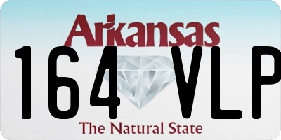 AR license plate 164VLP