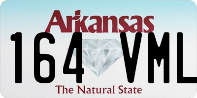 AR license plate 164VML