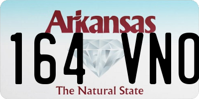 AR license plate 164VNO
