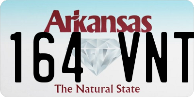 AR license plate 164VNT