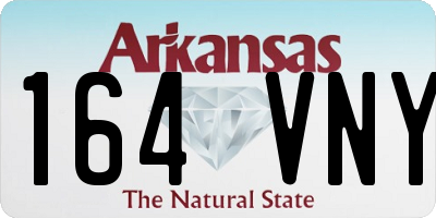 AR license plate 164VNY