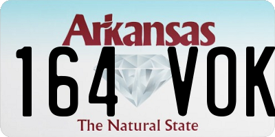 AR license plate 164VOK