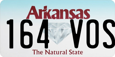 AR license plate 164VOS