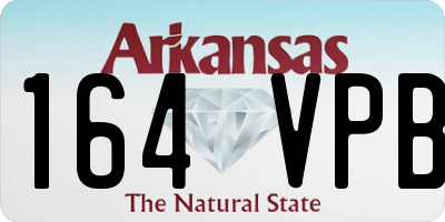 AR license plate 164VPB