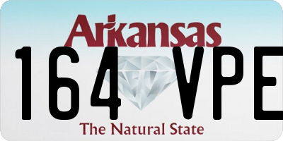 AR license plate 164VPE