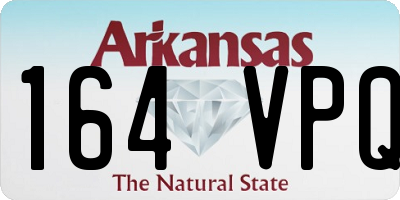 AR license plate 164VPQ