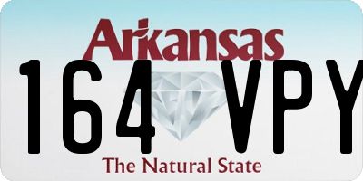 AR license plate 164VPY
