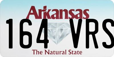 AR license plate 164VRS