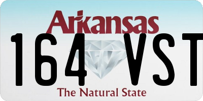 AR license plate 164VST
