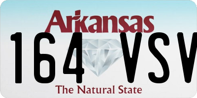 AR license plate 164VSV