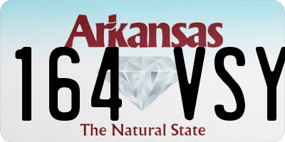 AR license plate 164VSY