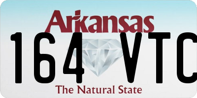 AR license plate 164VTC