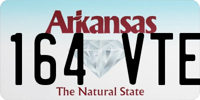 AR license plate 164VTE