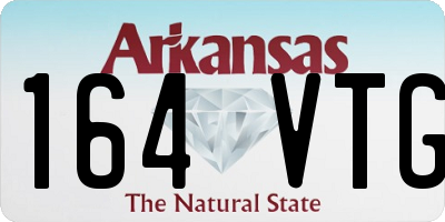AR license plate 164VTG