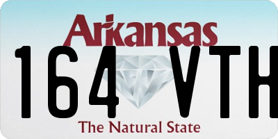AR license plate 164VTH