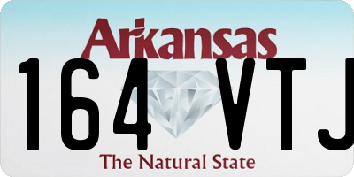 AR license plate 164VTJ
