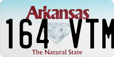 AR license plate 164VTM