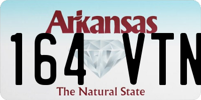 AR license plate 164VTN