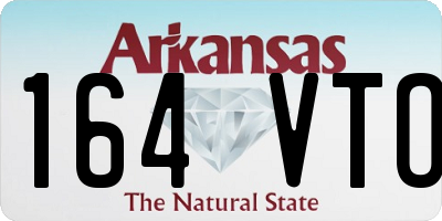 AR license plate 164VTO