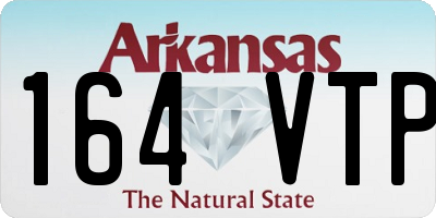 AR license plate 164VTP