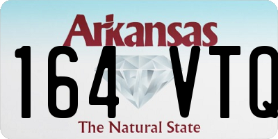 AR license plate 164VTQ